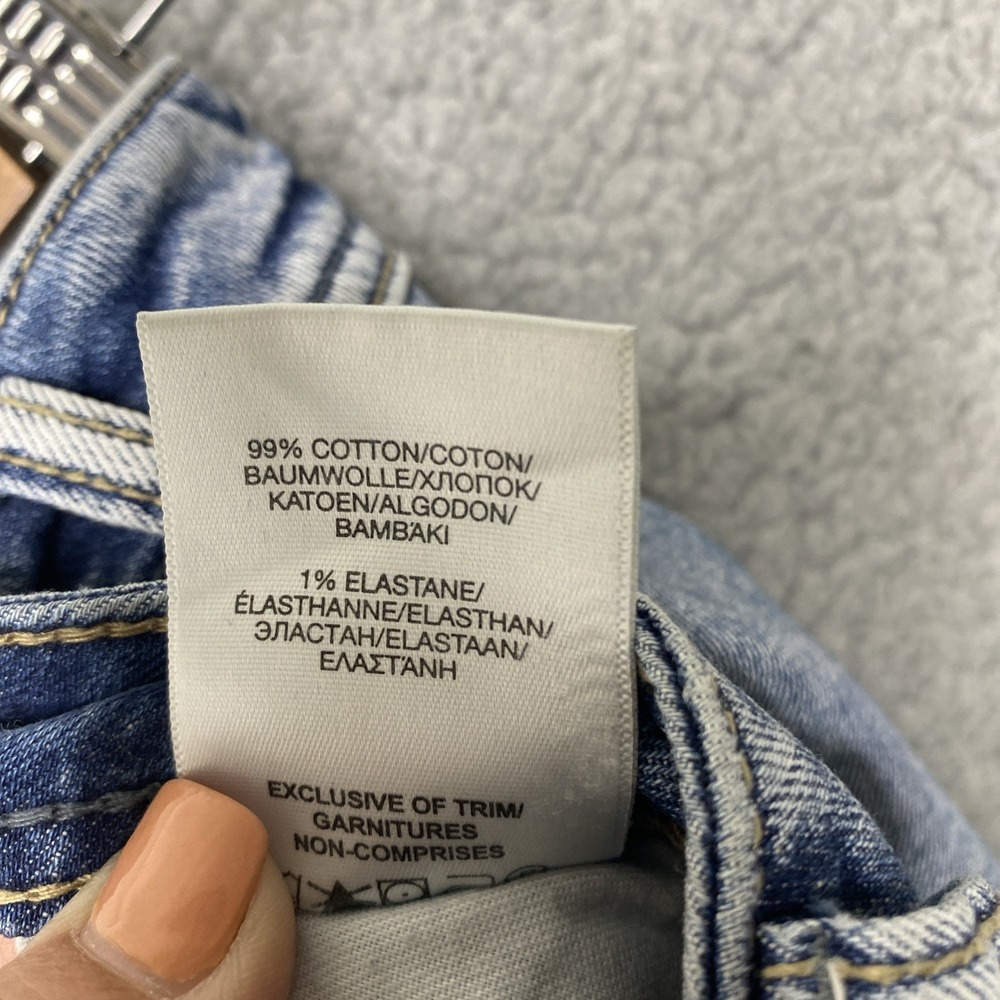 Silver Jeans Sam Boyfriend Women 26x27 Blue Denim Mid Rise Distressed Grunge - Picture 8 of 11